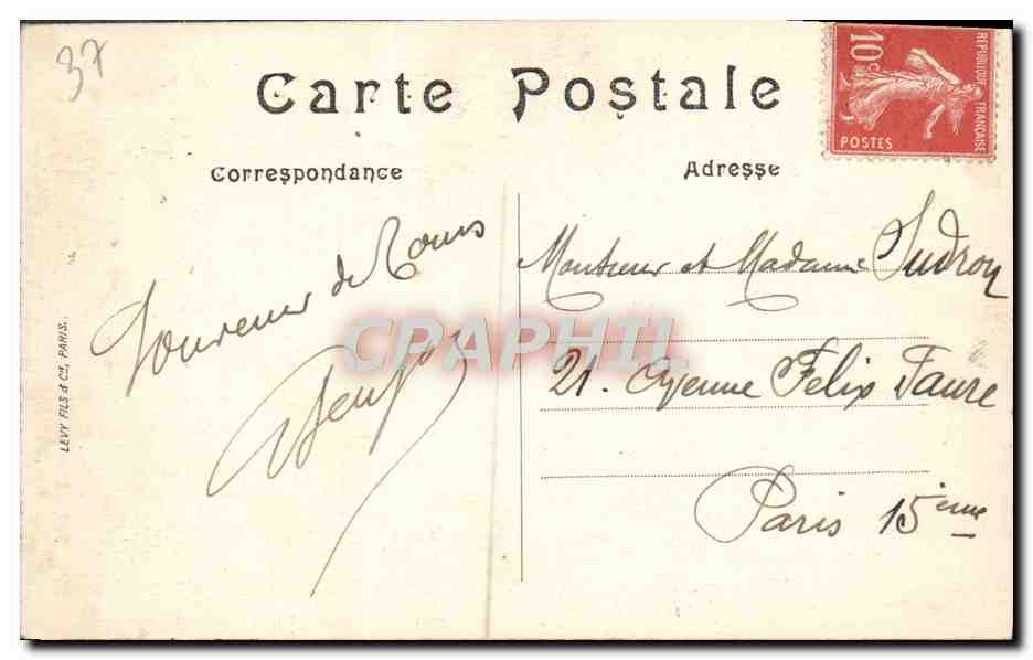 CPA Tours Ancien Cloitre Des Chanoines de Saint Gatien  — Rückseite