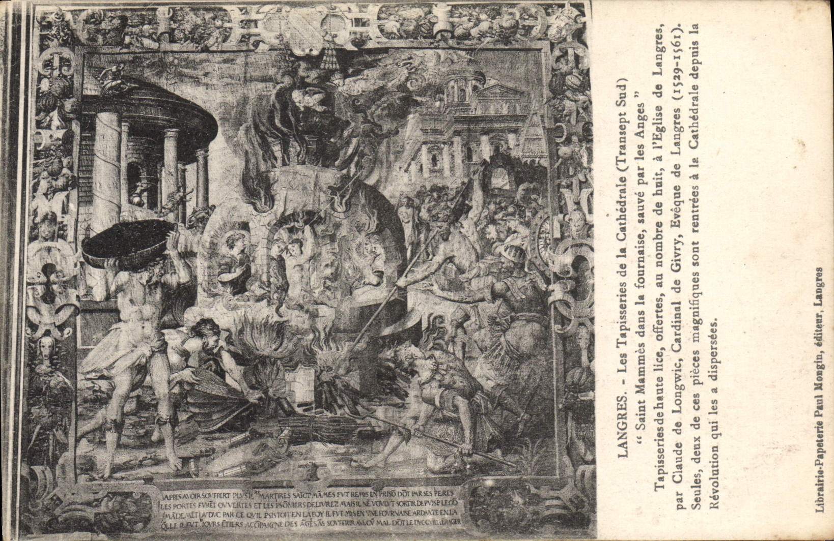 Les Tapisseries de la Cathédrale (Transept Sud) — Sainte Mammès — Librairie-Papeterie Paul Mongin, éditeur Langres