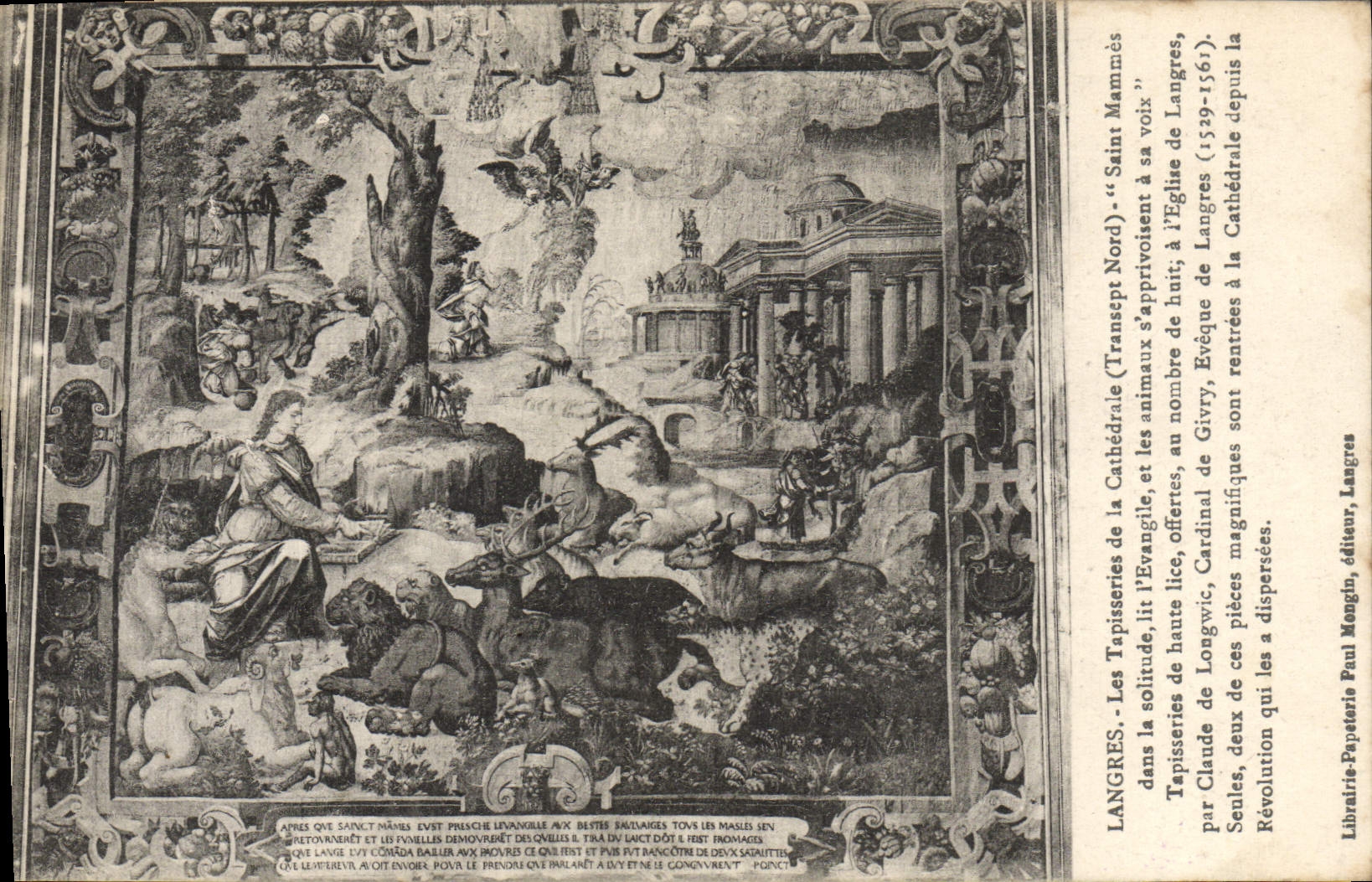 Langres — Les Tapisseries de l'Église de Langres (Transept Nord) — Librairie-Poste Paul Mongin, éditeur, Langres