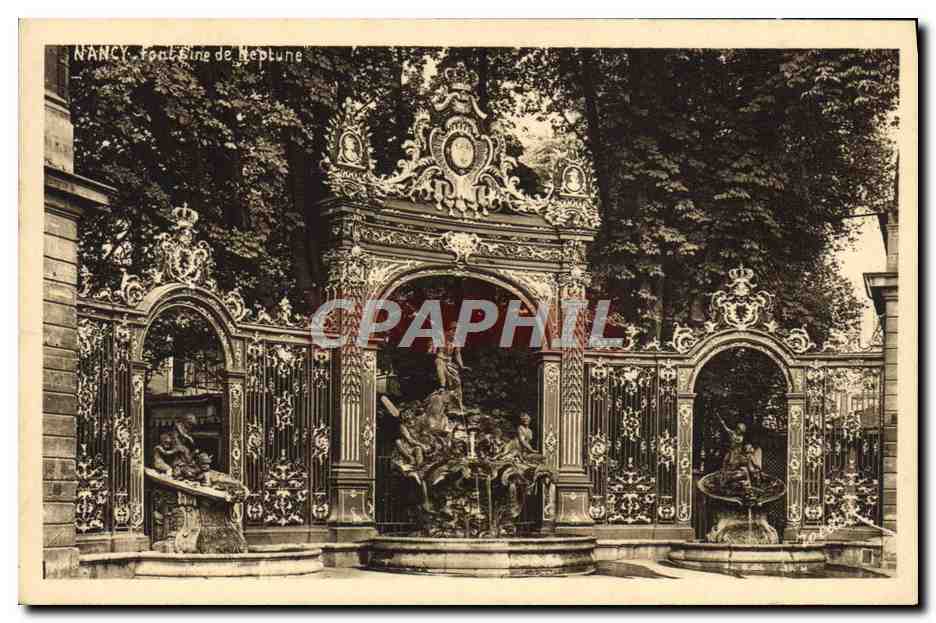 CPA Nancy La Coquette Fontaine De Neptune