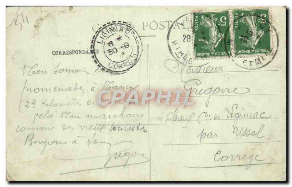 CPA Nancy La Porte De La Craffe — Verso