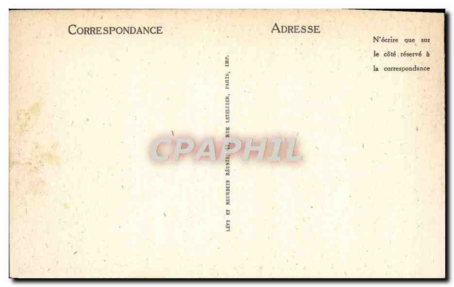 CPA Biarritz La Plage Et Le Phare — Verso