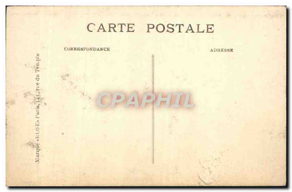 CPA Paris L'Eglise Et La Place Saint Augustin Tramway — Rückseite