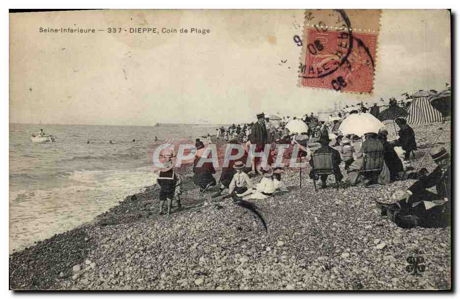 CPA Dieppe Coin De Plage