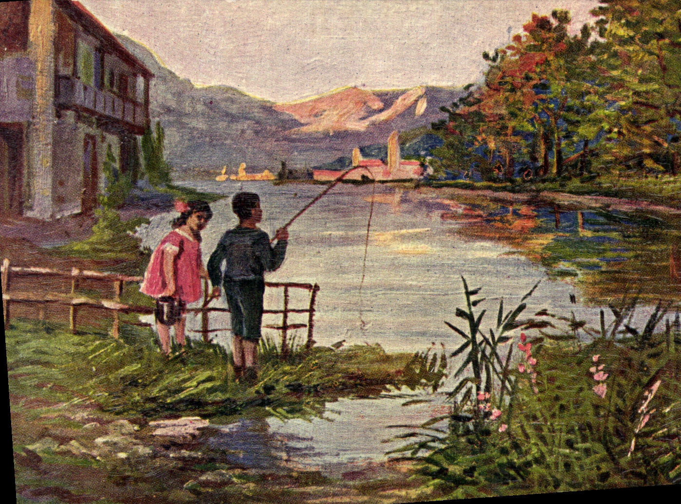 CPA Fantaisie Enfants Peche 