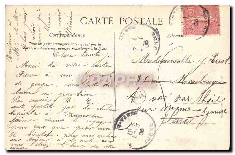 De Pontgibaud à Clermont-Ferrand — La Route en Corniche près Sayat — Édite par « la Havane » Clermont-Ferrand — Verso