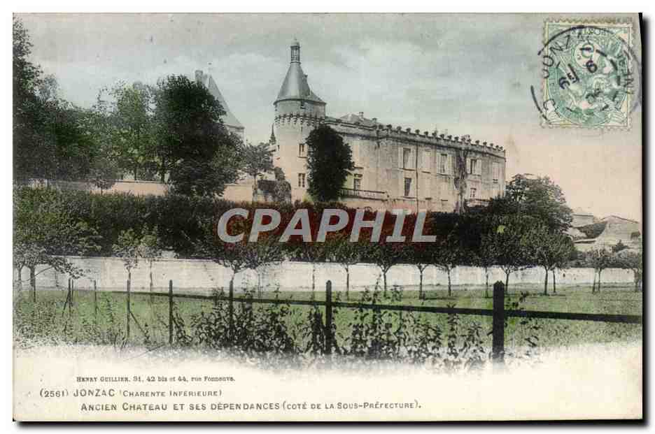 CPA Jonzac Ancien chateau et ses dependances Cote de la Sous Prefecture