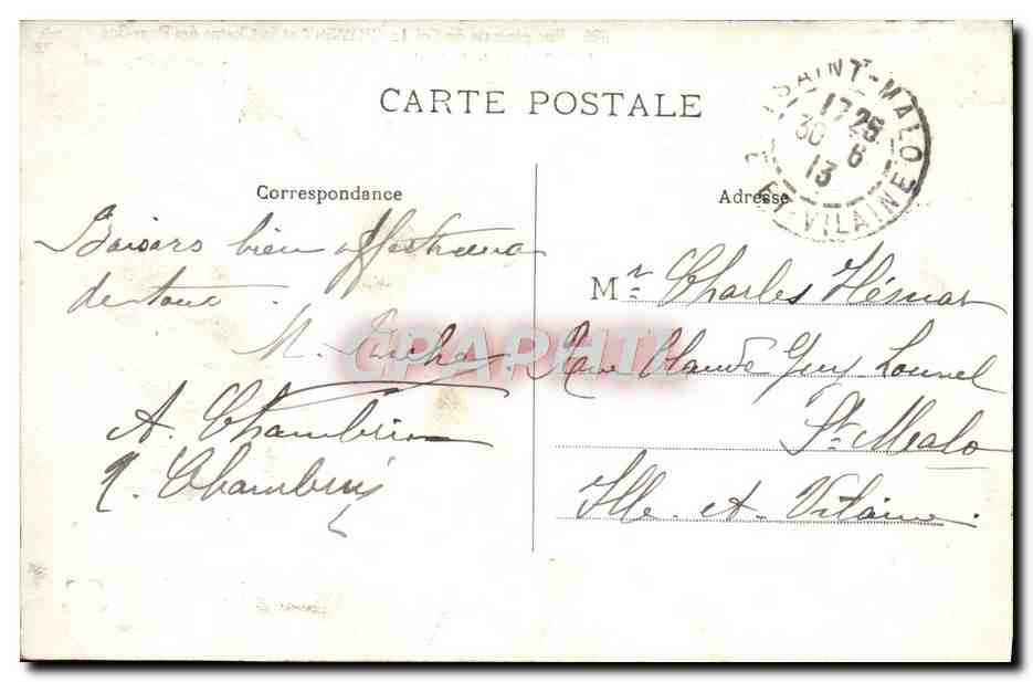 Le Puy-de-Dôme — Vue générale du Col de Ceyssat et la Chaîne des Puys-Sud — éditeur M.T. n°820 — Verso