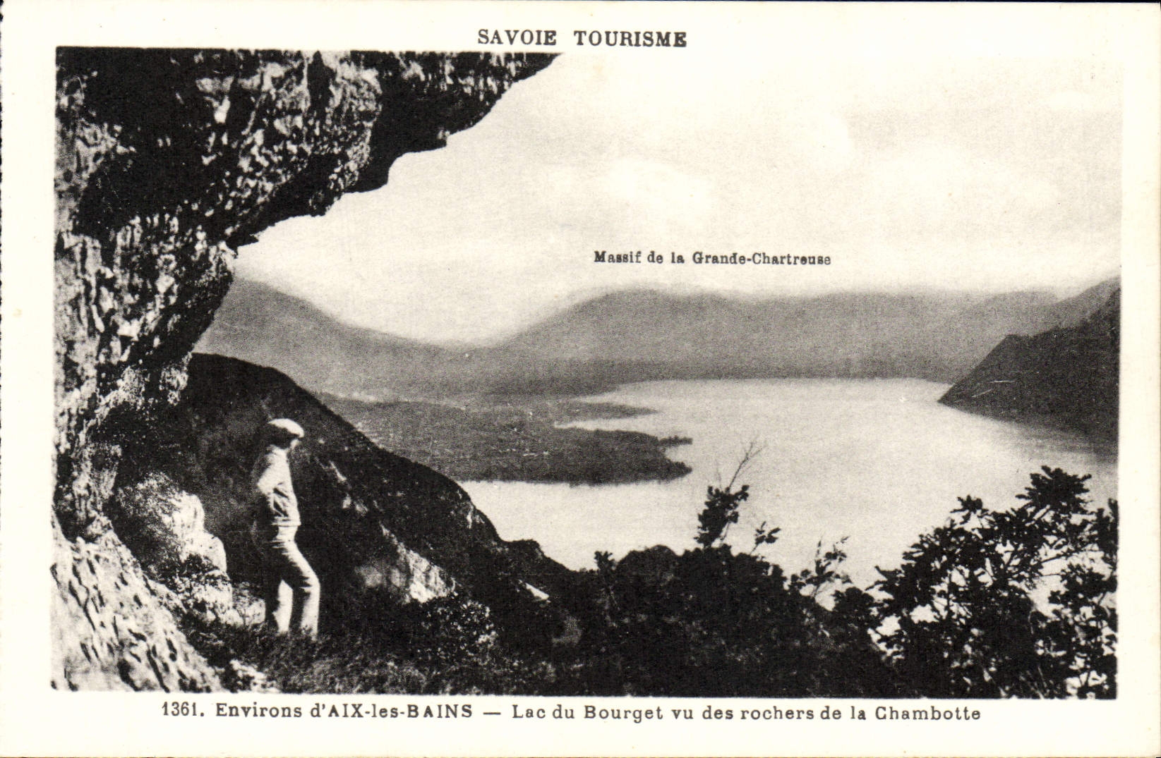 Environs d'AIX-les-BAINS — Lac du Bourget vu des rochers de la Chambotte — SAVOIE TOURISME