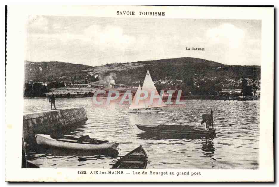 CPA Aix Les Bains Lac Du Bourget Au Grand Port