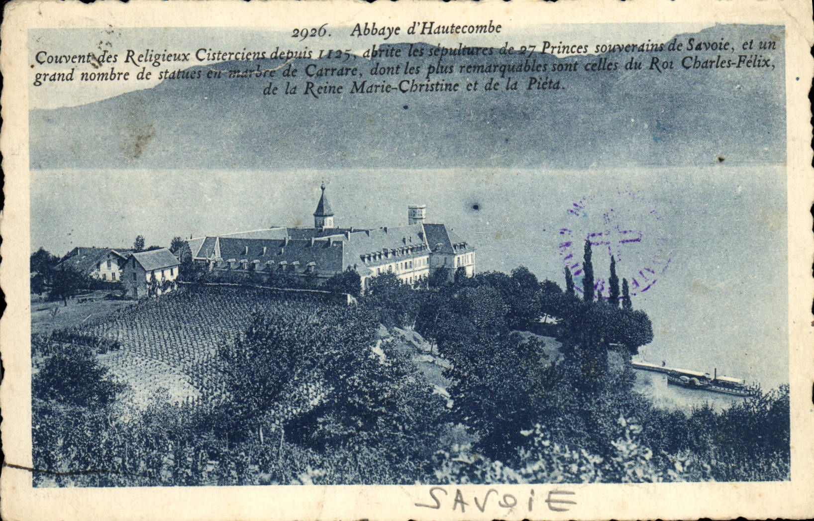 CPA Abbaye D'Hautecombe Couvent Des Religieux Cisterciens