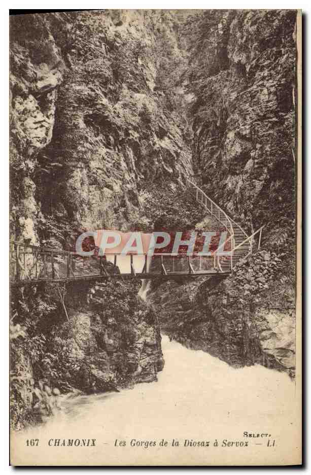 CPA Chamonix Les Gorges De La Diosaz A Servoz