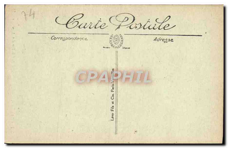 CPA Chamonix Hotel Vajestic Et La Chaine Des Aiguilles — Verso