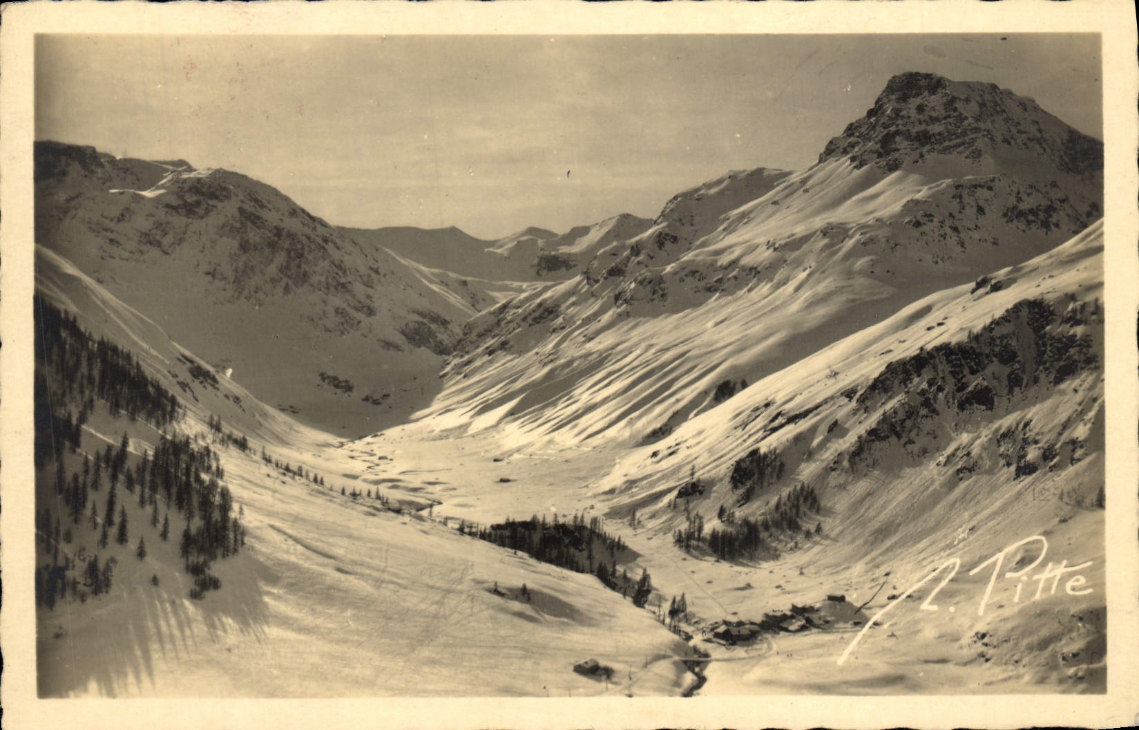 CPA Val D'Isere Le Joseray Le Vallon De La Calabourdane Le col de la Rocheure
