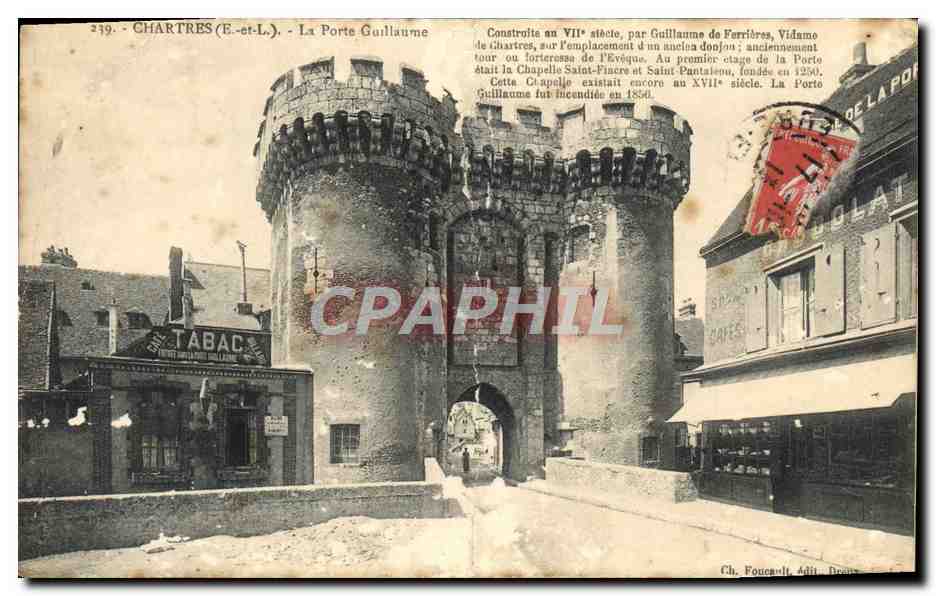 Chartres (E.-et-L.) - La Porte Guillaume — Ch. Foucault édit. Droisy