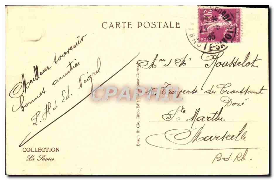 CPA La Roche Sur Foron Un Coin De Foron — Rückseite