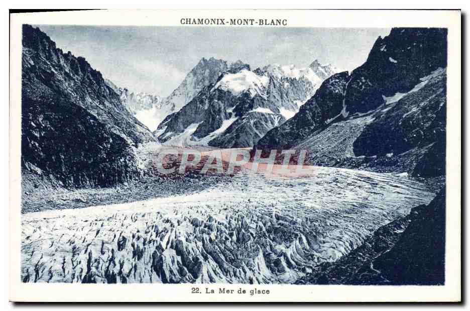 CPA Chamonix Mont Blanc La mer de glace