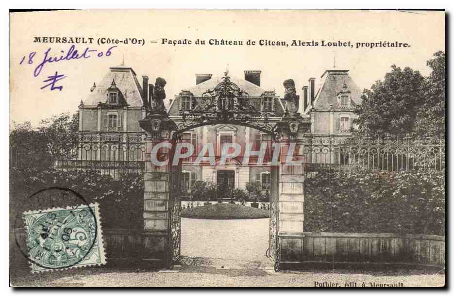 CPA Meursault Facade Du Chateau De Citeau Alexis Loubet proprietaire 