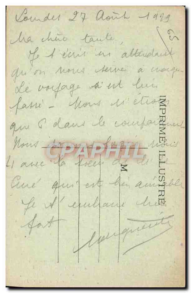 CPA Lourdes Croix offerte a ND de Lourdes par les Irlandais  — Verso