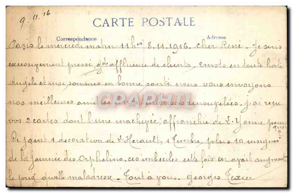 CPA Tombe D'un Highlander Tunique Militaria  — Rückseite