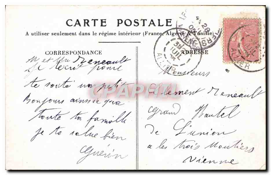 CPA Fantaisie Enfant Bebe — Rückseite