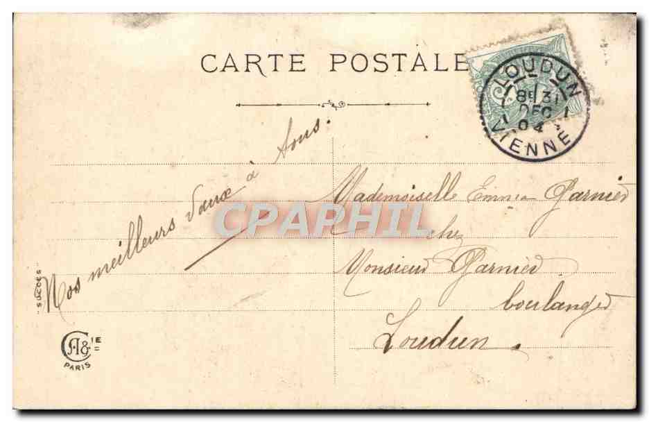 CPA Fantaisie E fants — Rückseite