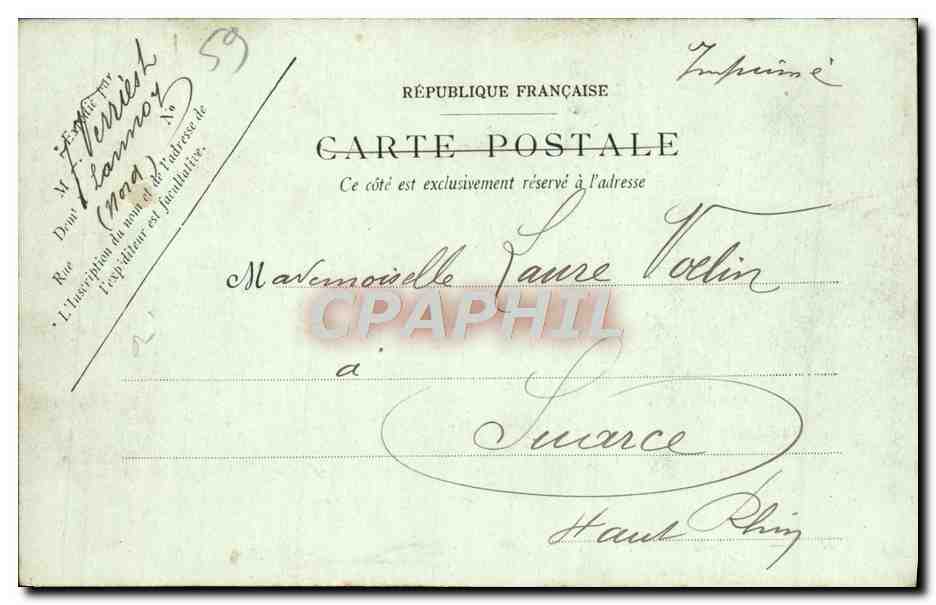 CPA Lille Le Jardin Vauban — Rückseite