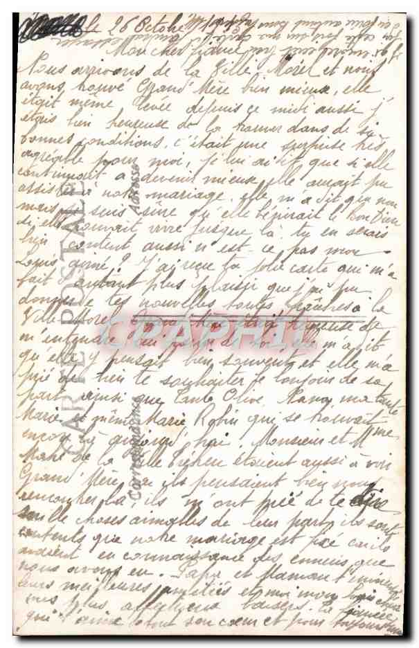 CPA Fantaisie Femme — Rückseite