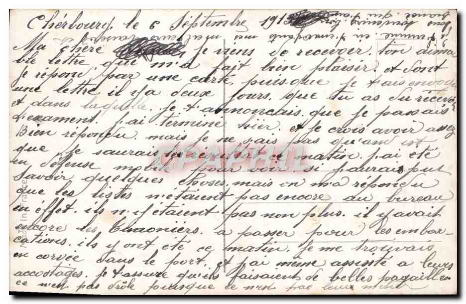 CPA Fantaisie Femme — Rückseite