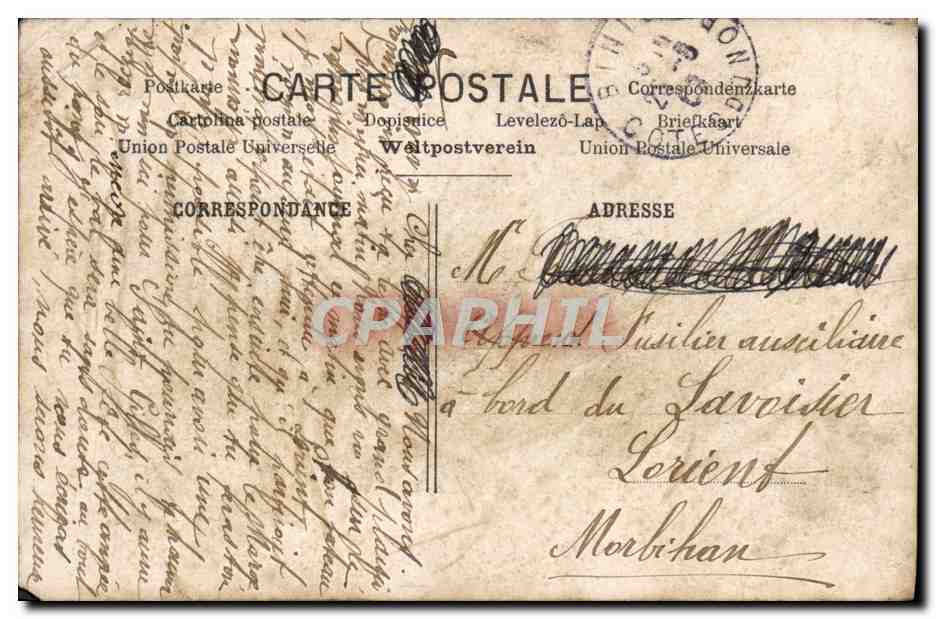 CPA Fantaisie Femme — Rückseite