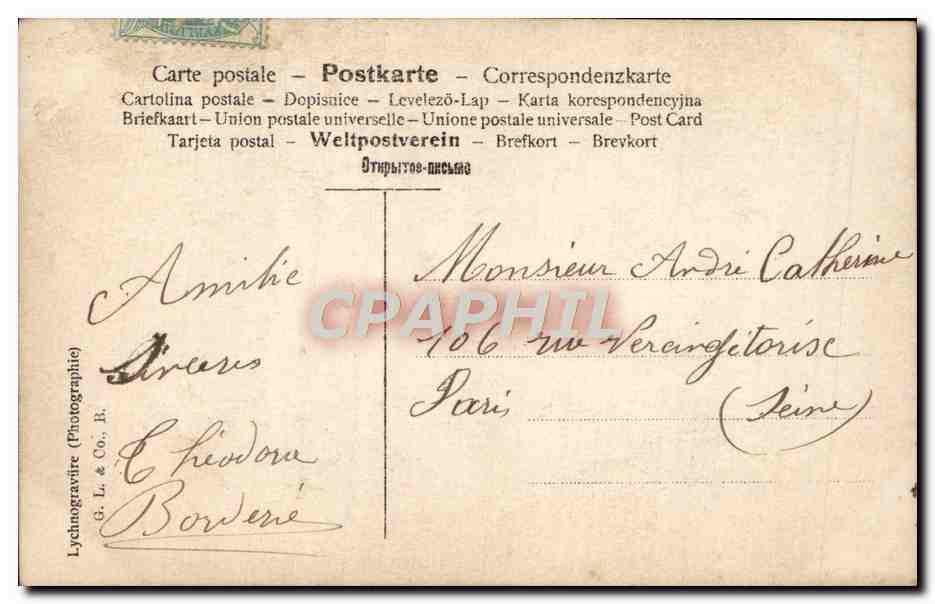 CPA Fantaisie Enfants Poupee — Rückseite