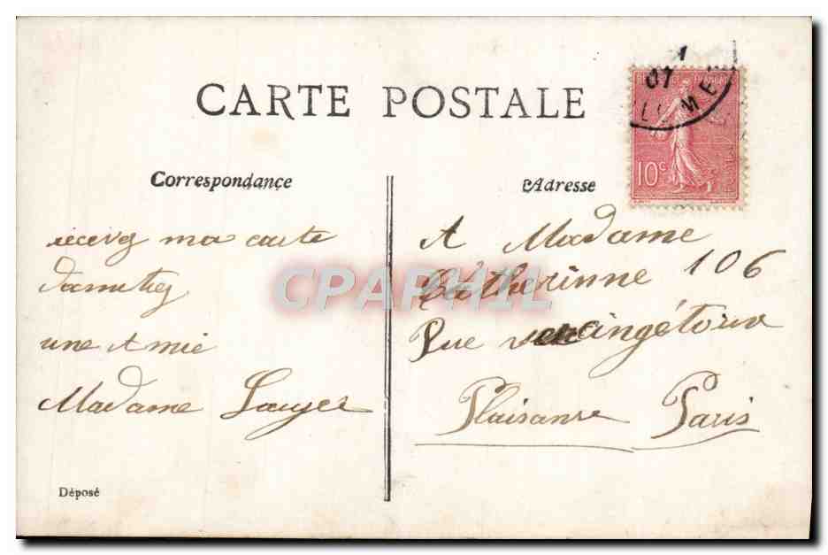 CPA Fantaisie Enfant Bonne Fete  — Rückseite