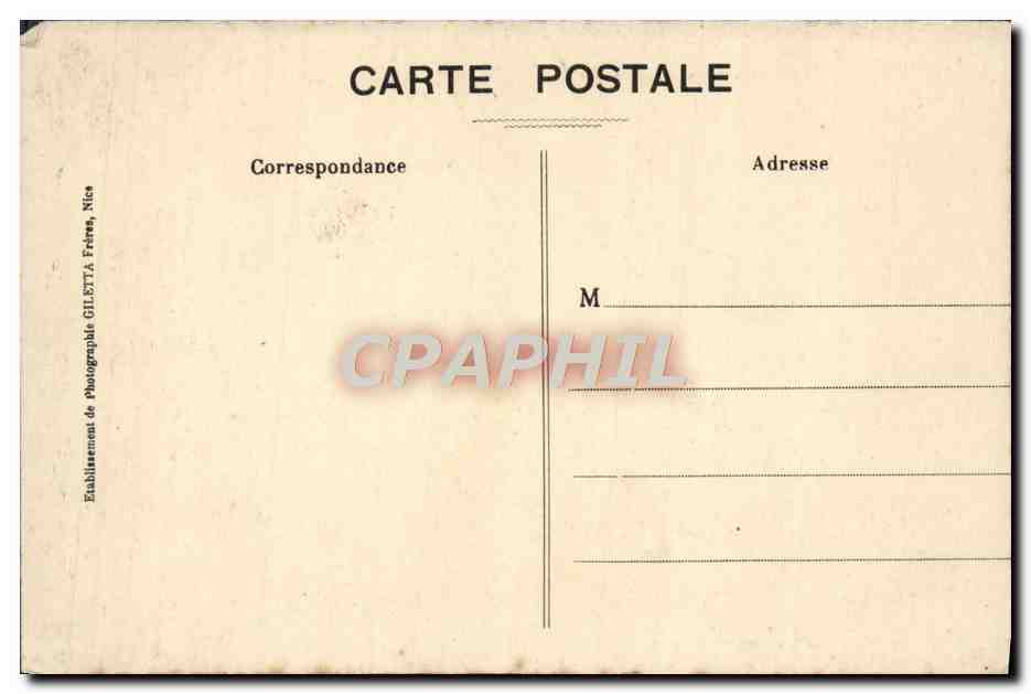 Monaco - Prince's Palace — series 723 — phot. Gileta, Nice — Back