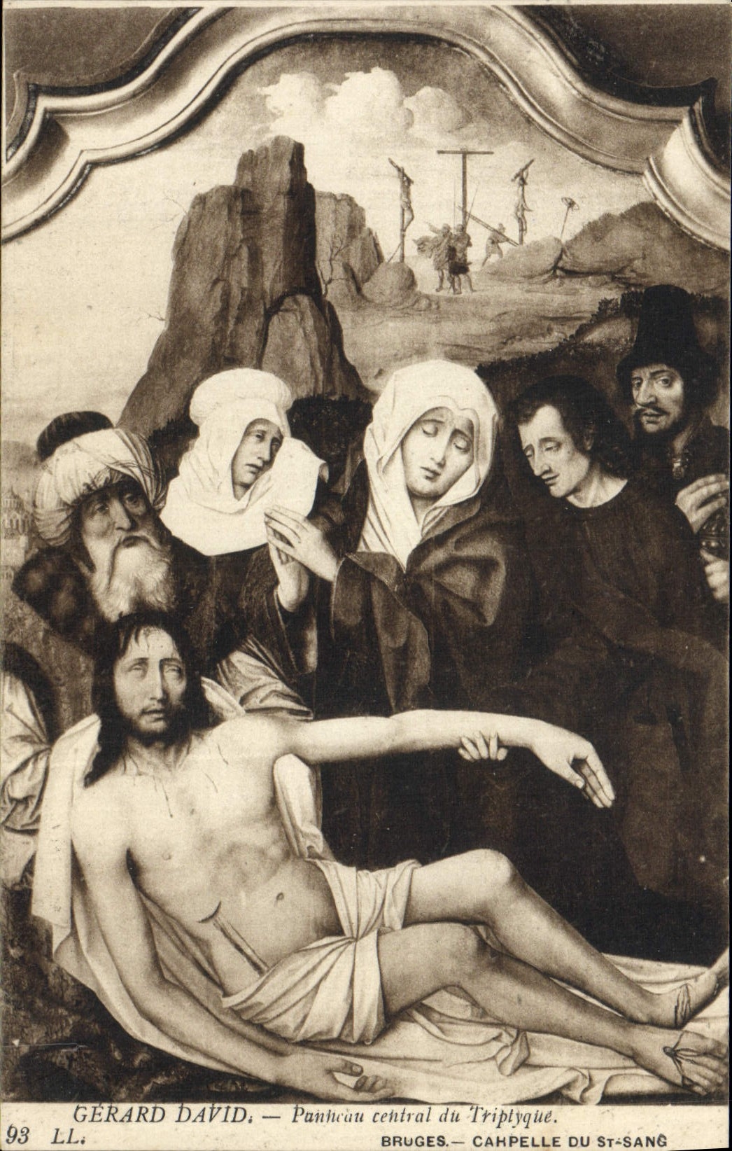 CPA Gerard David Bruges Chapelle du St Sang Panneau central du triptyque