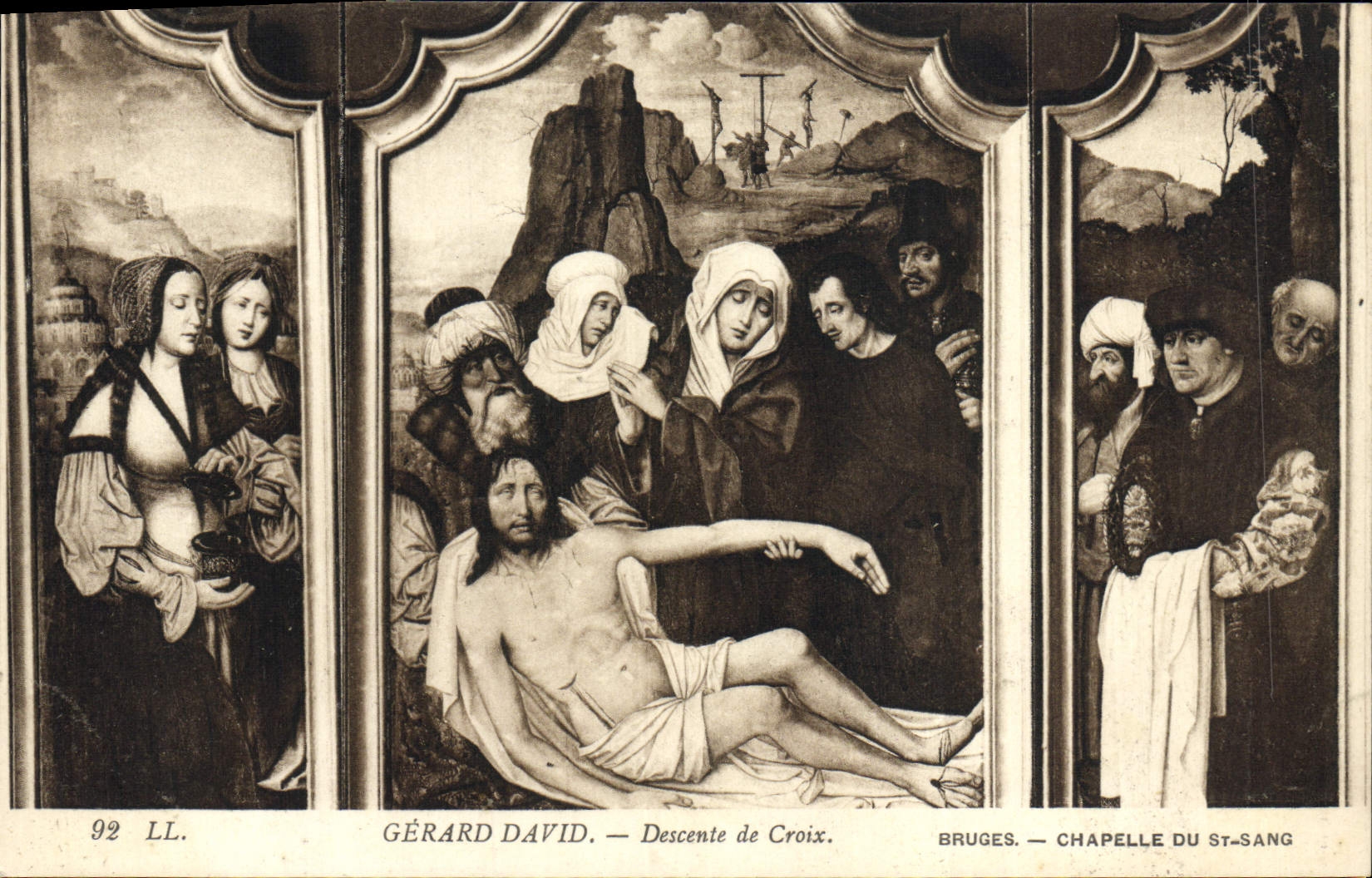 CPA Gerard David Descente de Croix Bruges Chapelle du St Sang