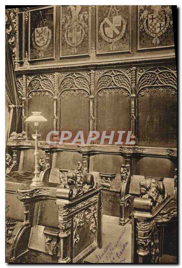 Bruges — St. Sauveur (Cathédrale) : Entrée des Stalles — éditeur N.Bois, Bruxelles, série No. 149
