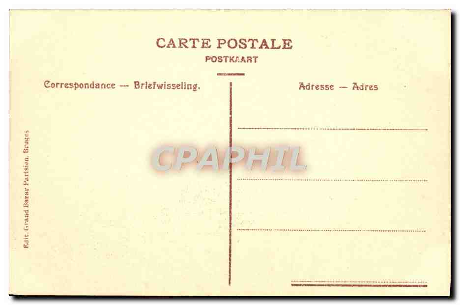 CPA Bruges Tombeau de Marie de Bourgogne  — Back