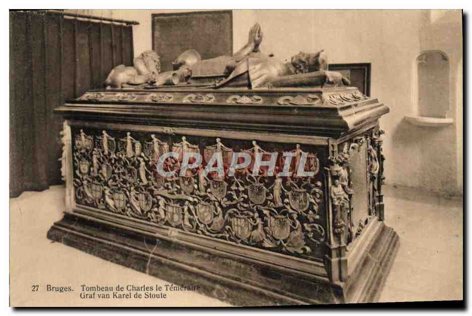 CPA Bruges Tombeau de Charles le Temeraire 
