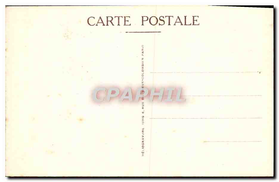 CPA Apparition de Notre Dame a Bernadette  — Verso