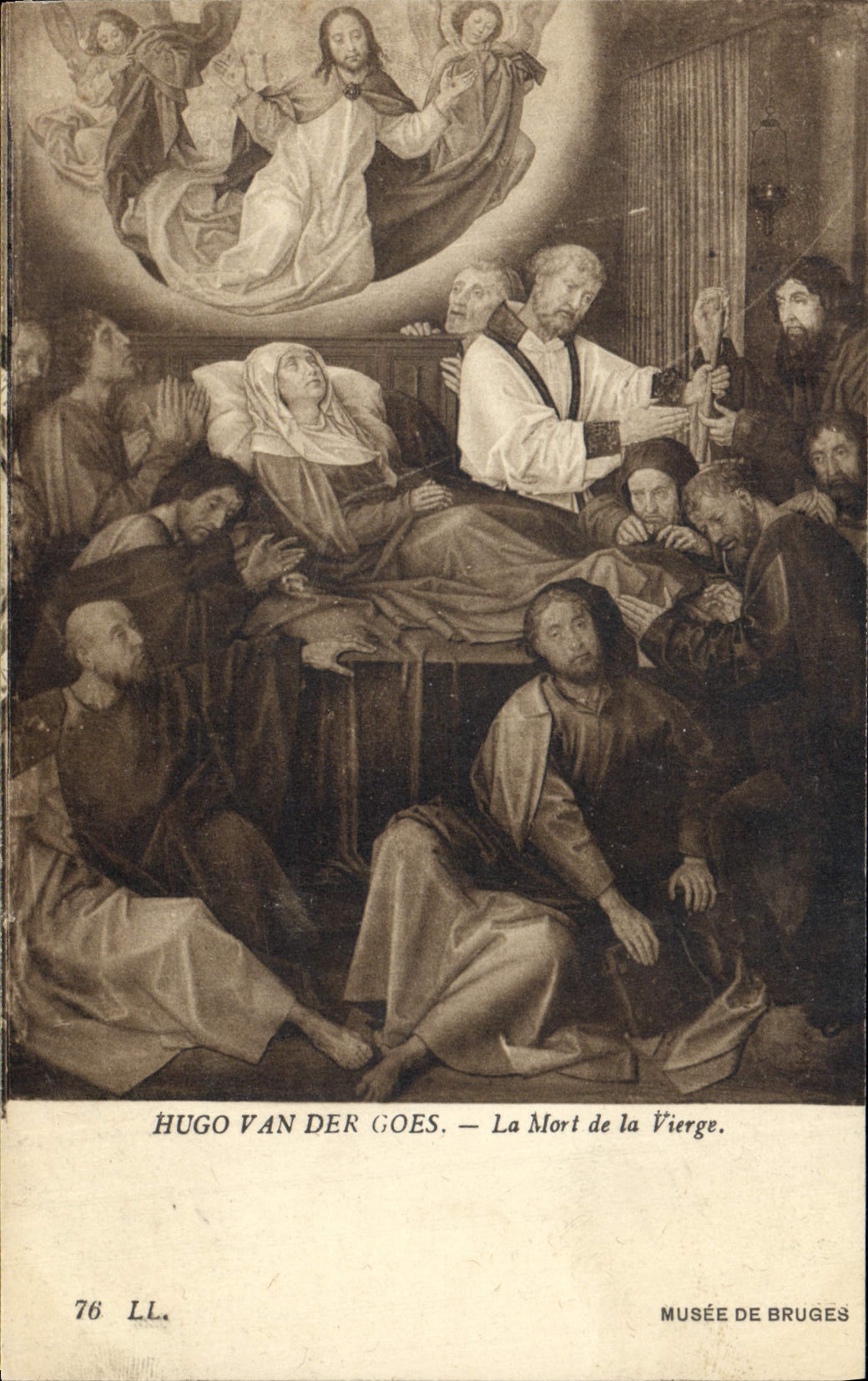 CPA Hugo van der Goes La Mort de la Vierge Musee de Bruges