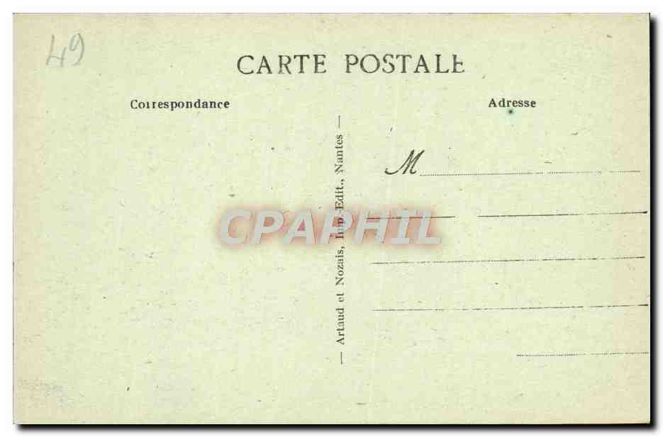CPA Pouance Vue Prise du Fand du Parc du Chateau — Rückseite