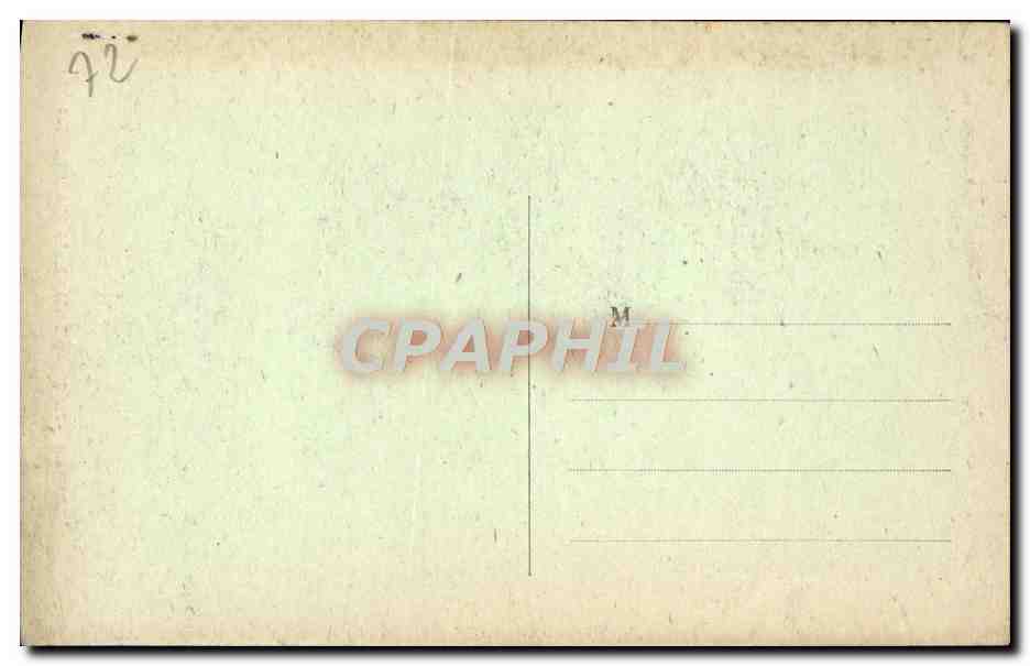 CPA Fresnay Sur Sarthe Eglise Portail — Rückseite