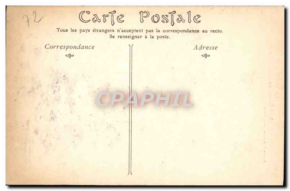 CPA La Alpes Mancelles Saint Leonard des Bois L'Eglise Cote de l'abside — Verso