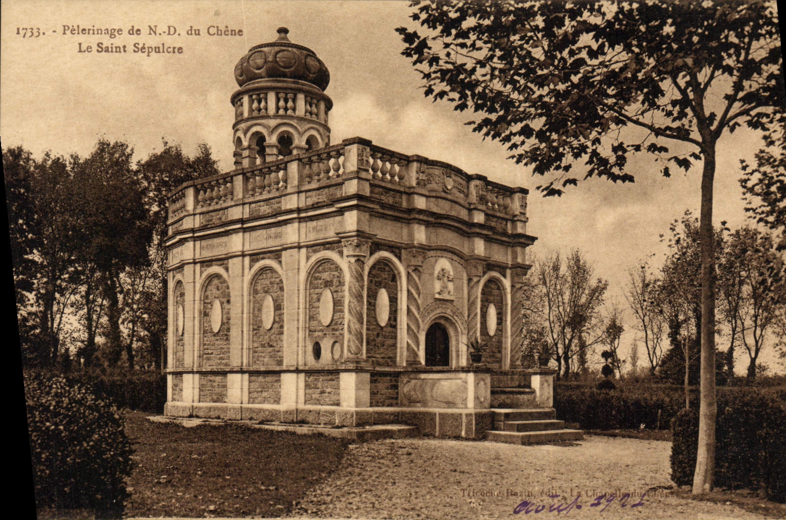 CPA Pelerinage de Notre Dame du Chene Le Saint Sepulcre