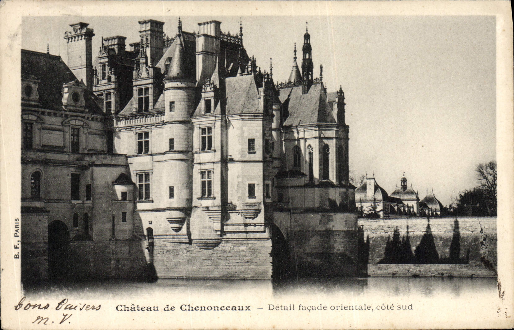 CPA Chenonceaux Chateau de Detail Facade orientale