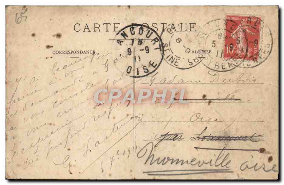 CPA Lourdes La Vierge Couronnee — Verso