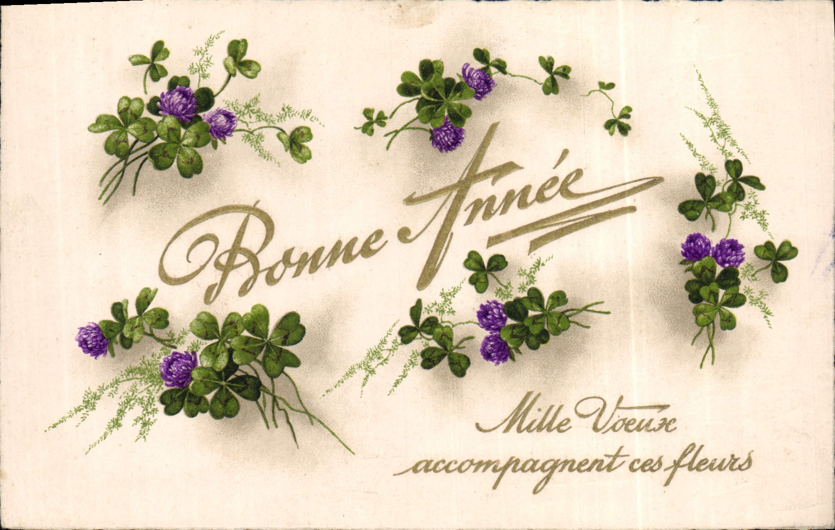 CPA Bonne Fete Fleurs Trefle 