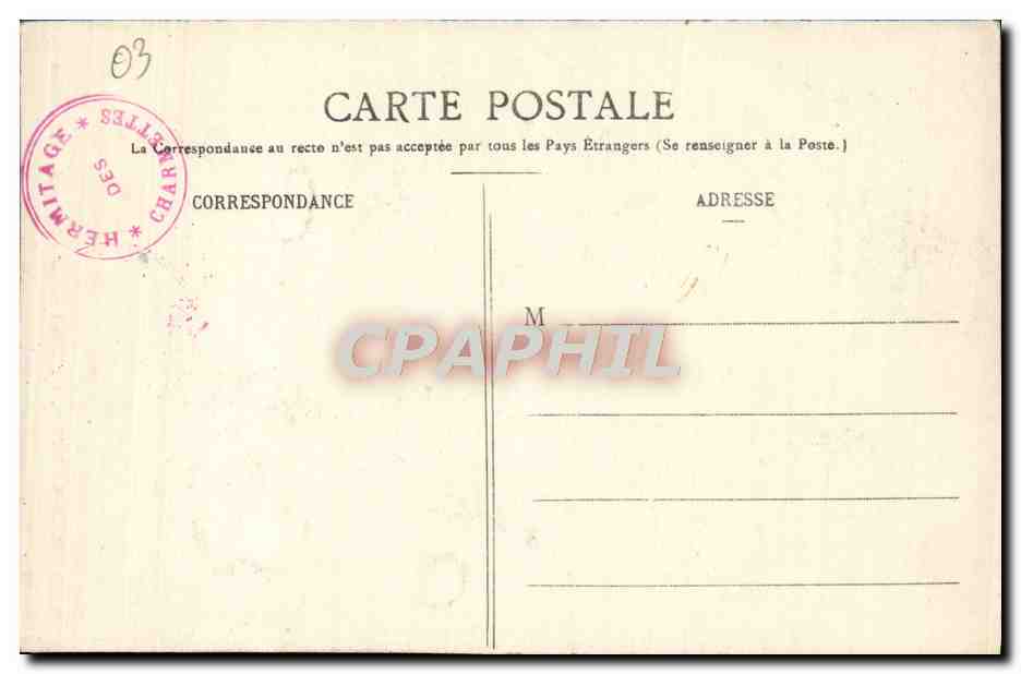 CPA Les Charmettes L'Oratoire de Mme de Warrens — Rückseite
