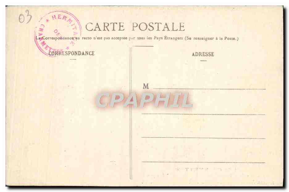 CPA Les Charmettes La Chambre a Coucher de Mme de Warrens — Rückseite