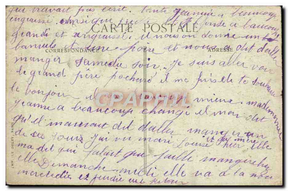 CPA Versailles Galerie des Glaces  — Verso